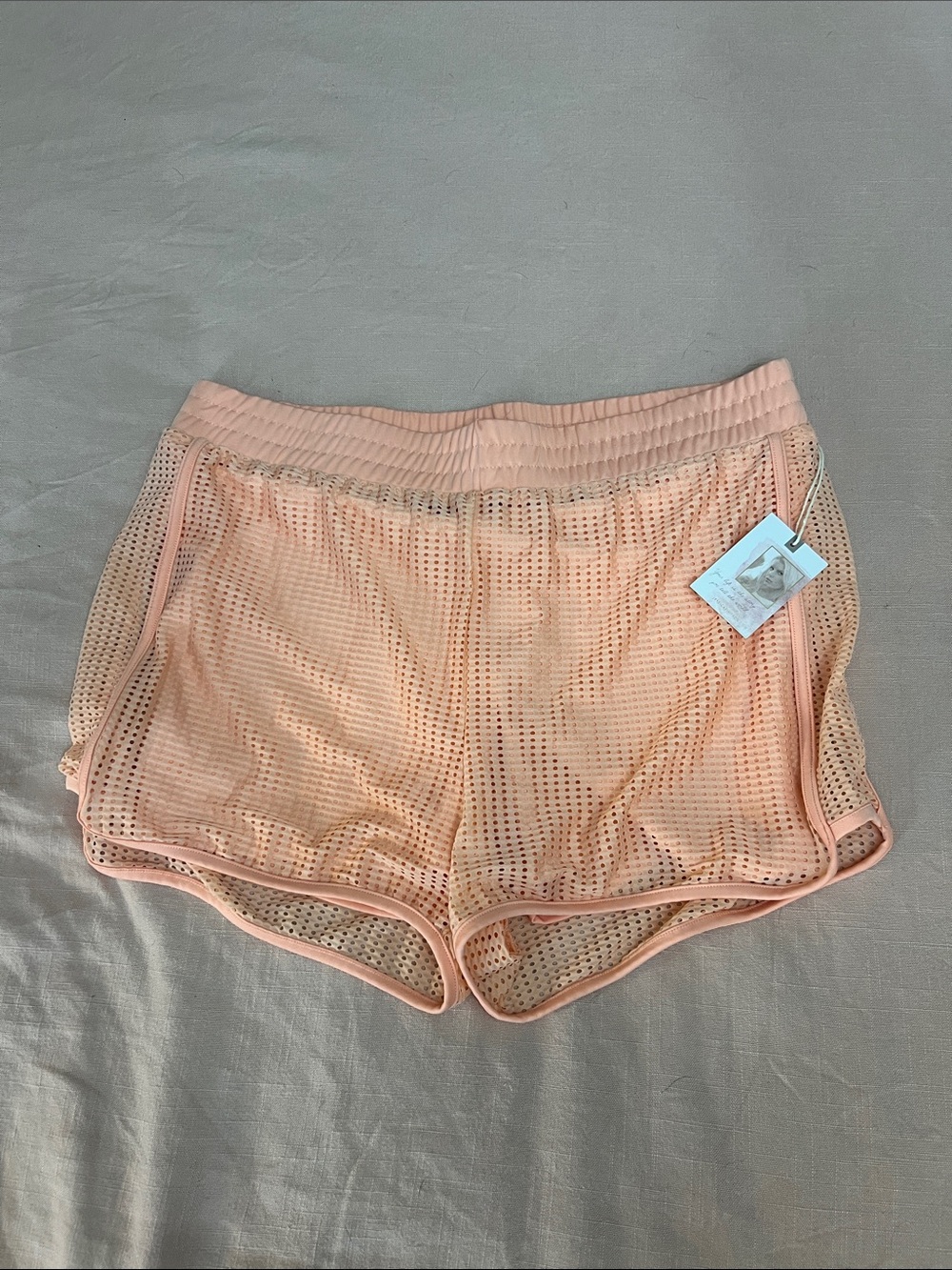 Jessica Simpson Peach Mesh Athletic Shorts